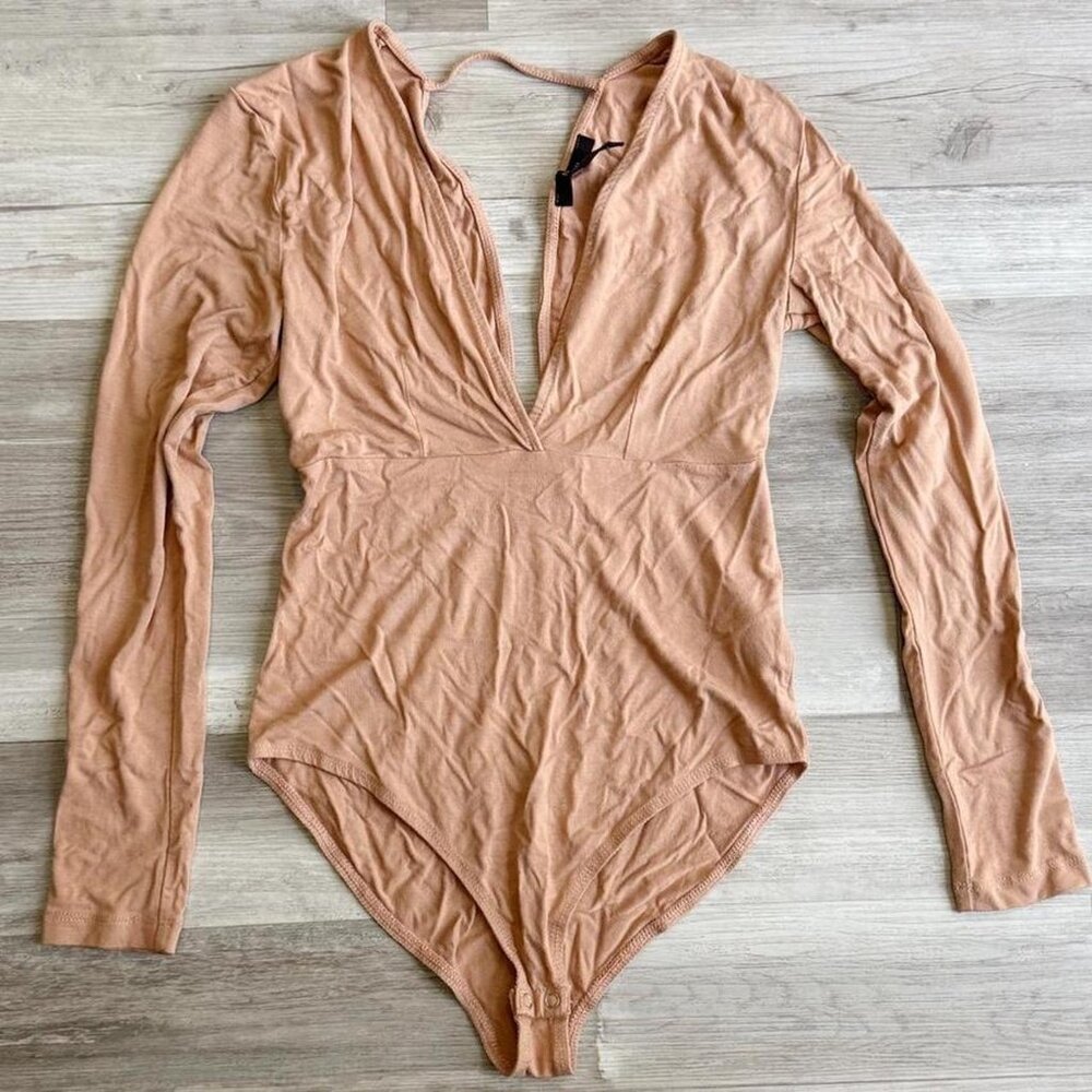 Forever 21 Deep V Neck Bodysuit Size Small